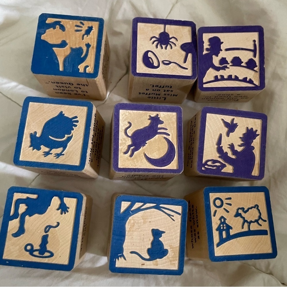 Uncle Goose - Nursery Rhyme Blocks - 9 blocks